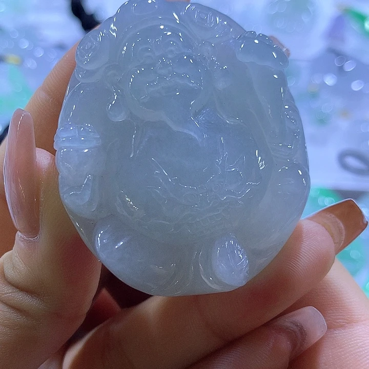 翡翠未镶嵌颈饰天然翡翠A货吊坠
