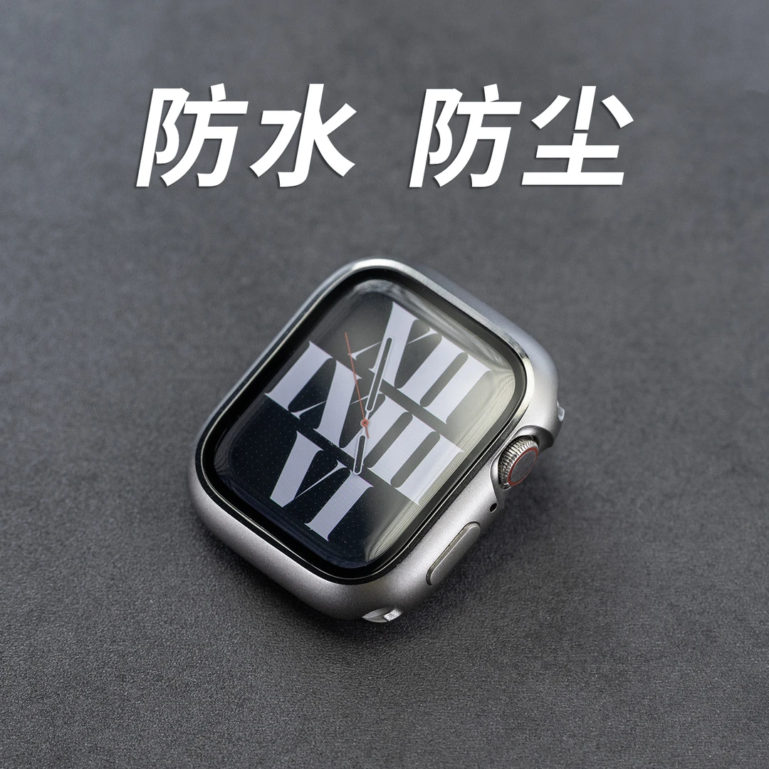 防水AppleWatch金属保护壳适用苹果手表ultra表带iwatch钢化膜S11