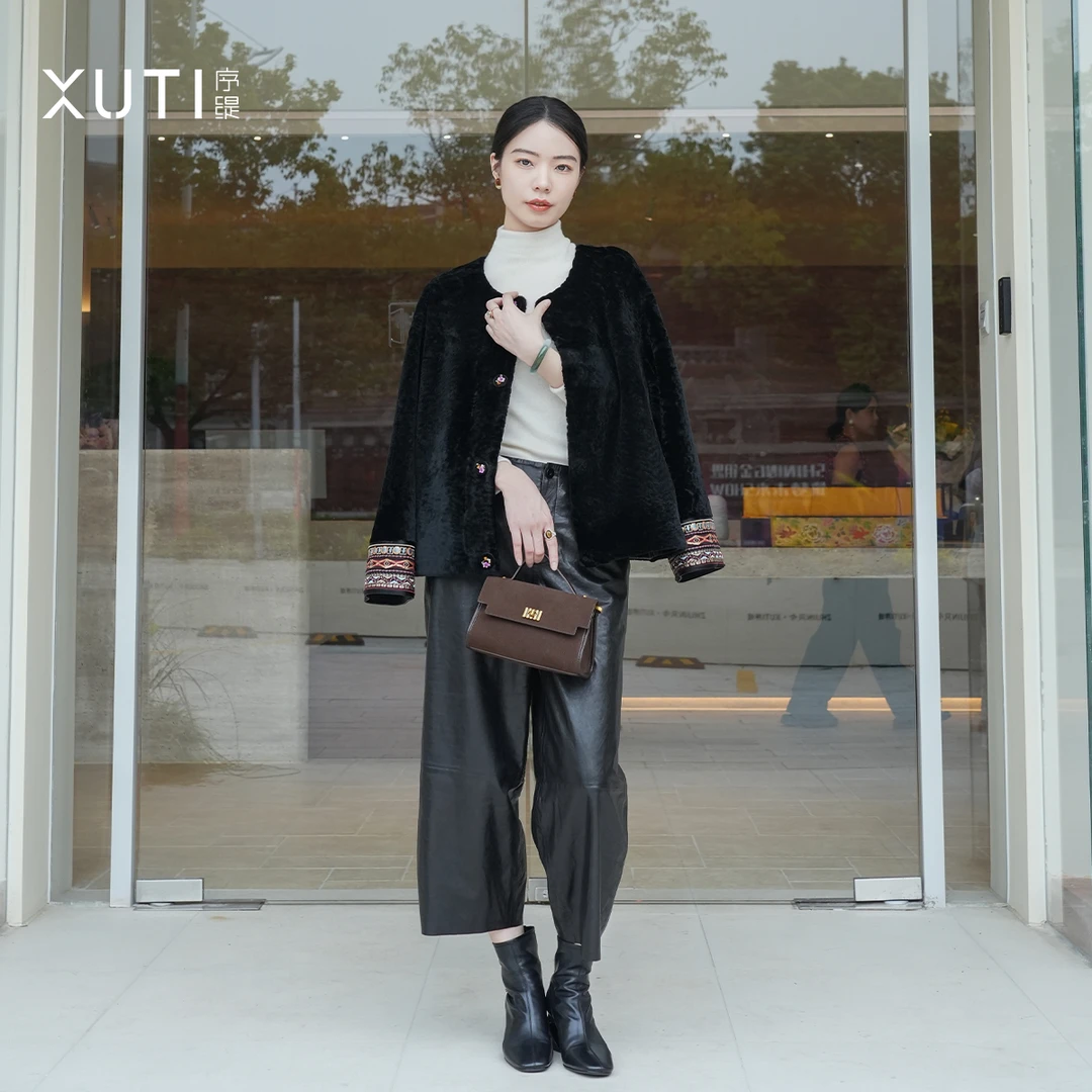 序缇新中式100%皮毛一体皮草外套女高级感秋冬新款H270-22927