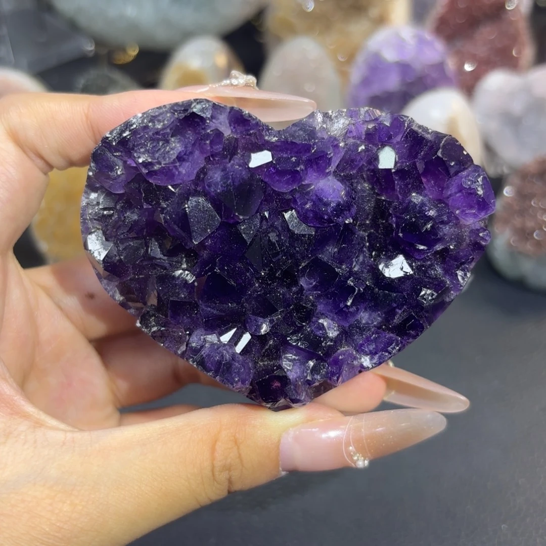 大型摆件（非配饰）未镶嵌紫晶爱心