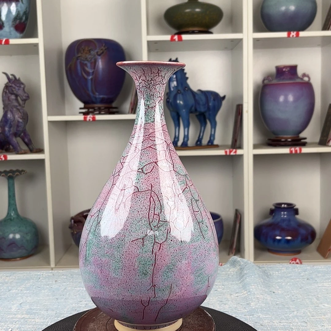 瓷片摆件……玉壶春，无礼盒