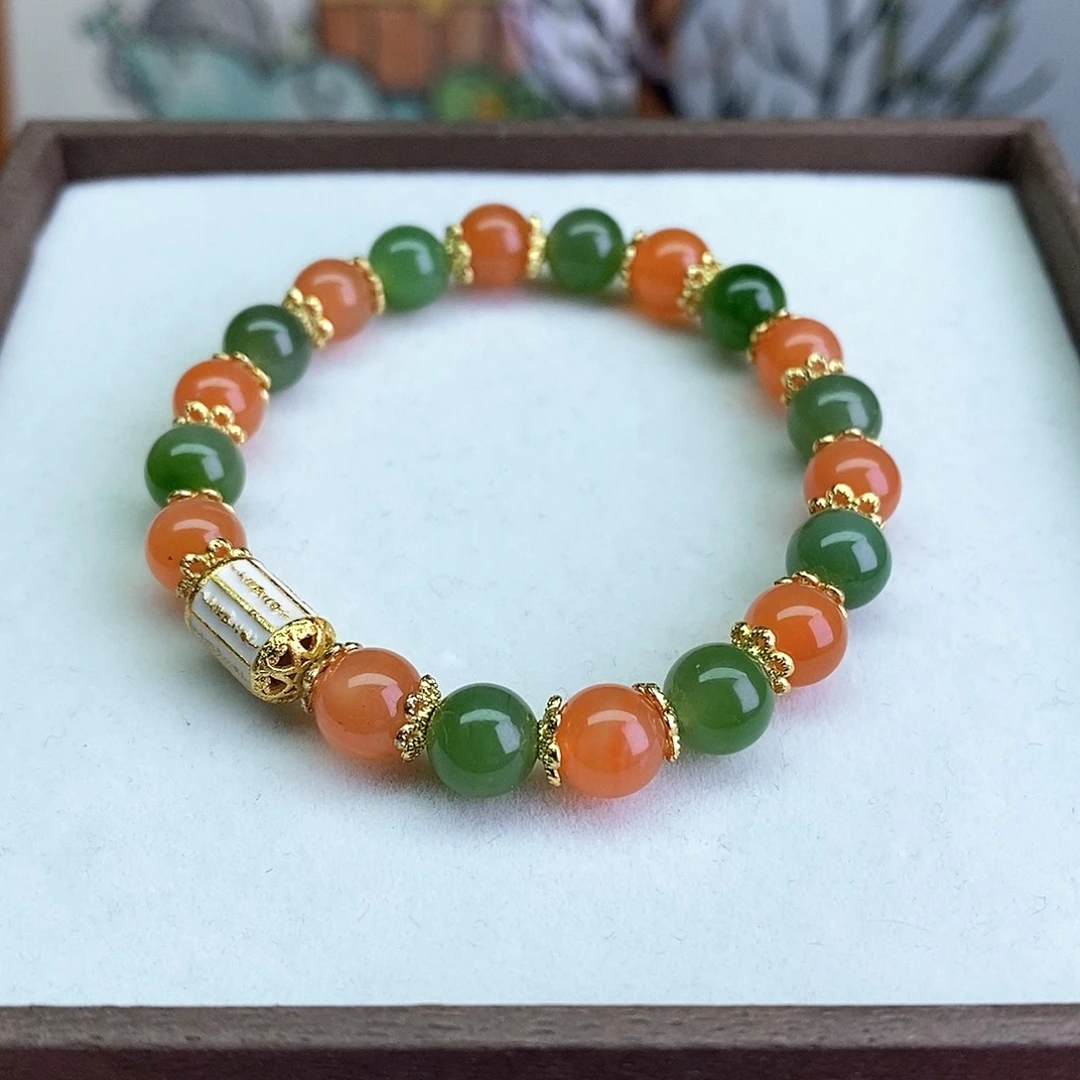 手链未镶嵌和田玉手串