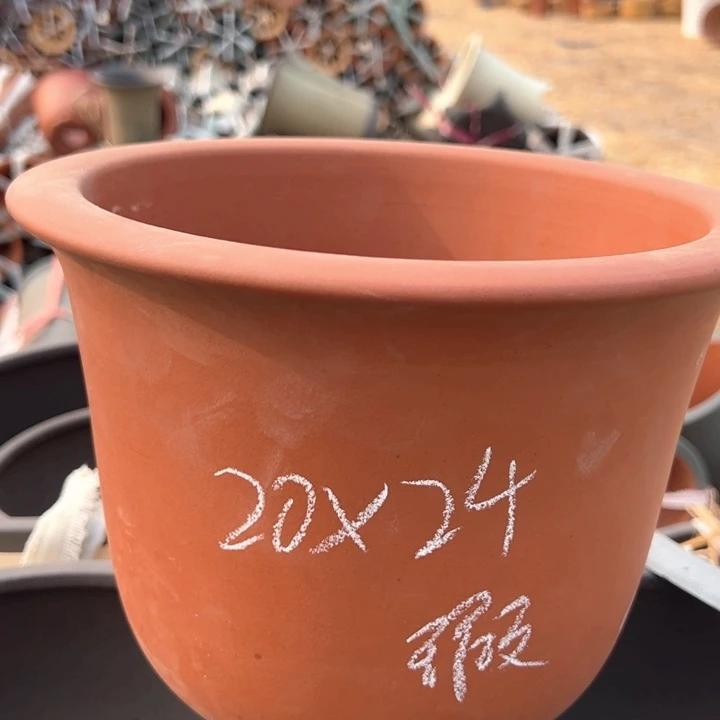 红陶紫砂兰花盆微瑕