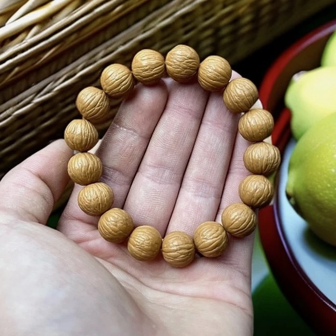 猴头核桃【凤羽】四大名核原皮原色一刀未动15手串左右文玩