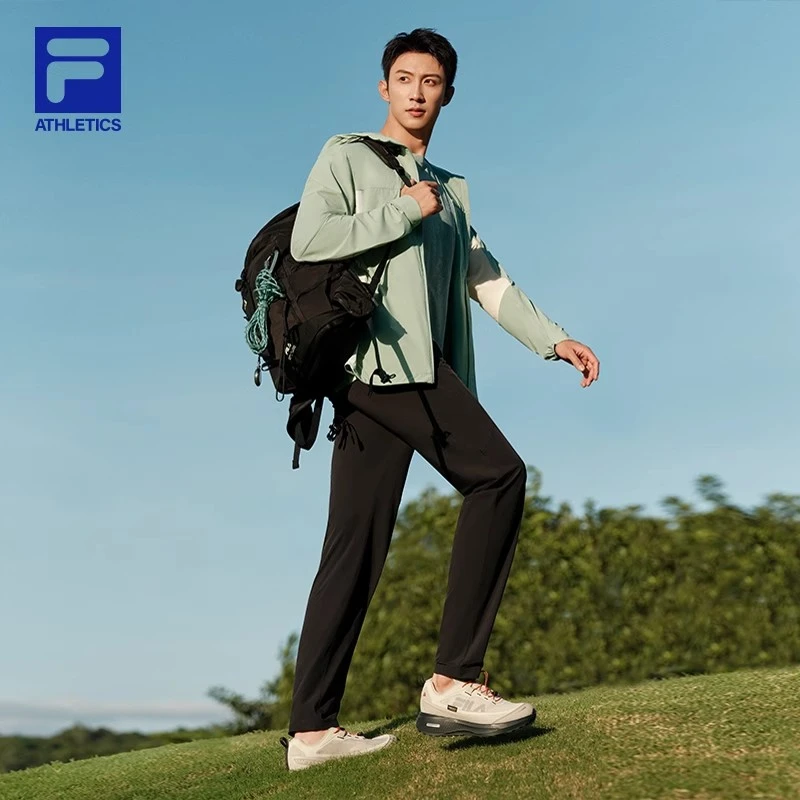 Fila/斐乐男装外套春夏新款户外梭织外套连帽运动休闲A11M527715F