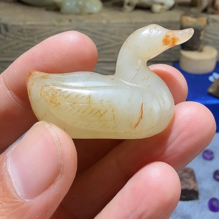 和田玉未镶嵌车挂烘****爷