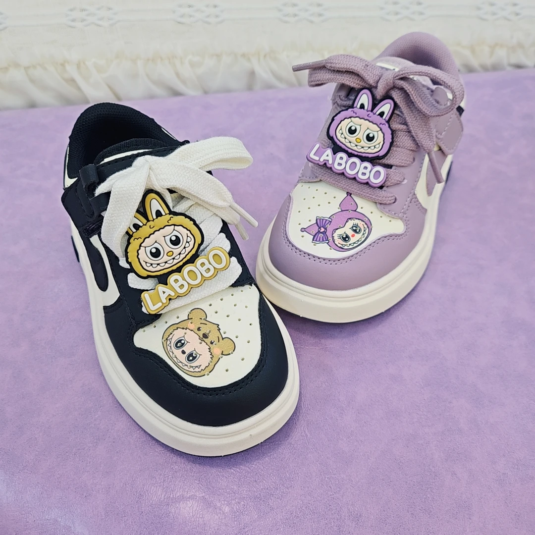 秋款男女童轻便板鞋 夜光 拉布布 耐磨运动鞋鞋子软底百搭休闲鞋