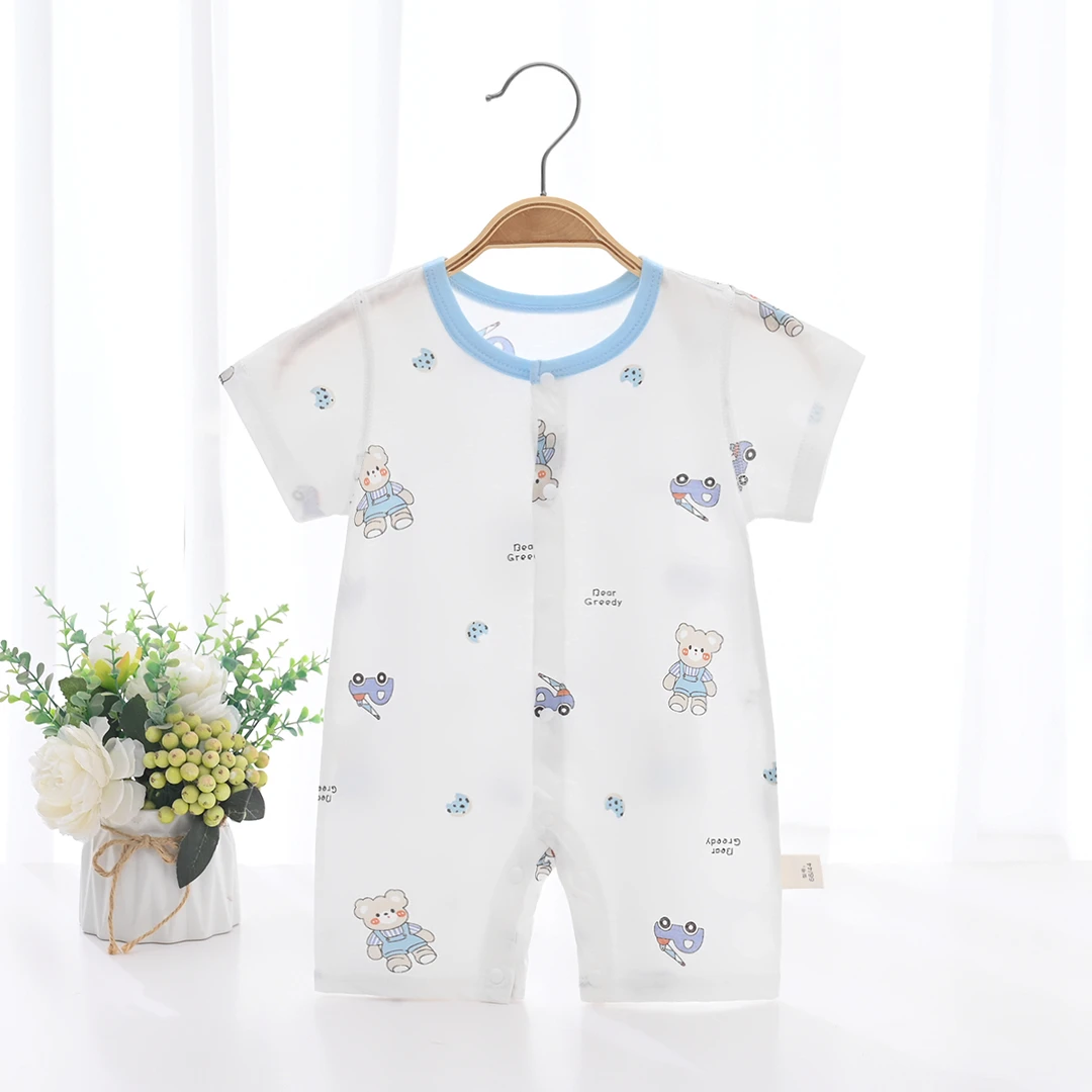 短袖夏季连体婴幼儿宝宝爬服组合款连体衣