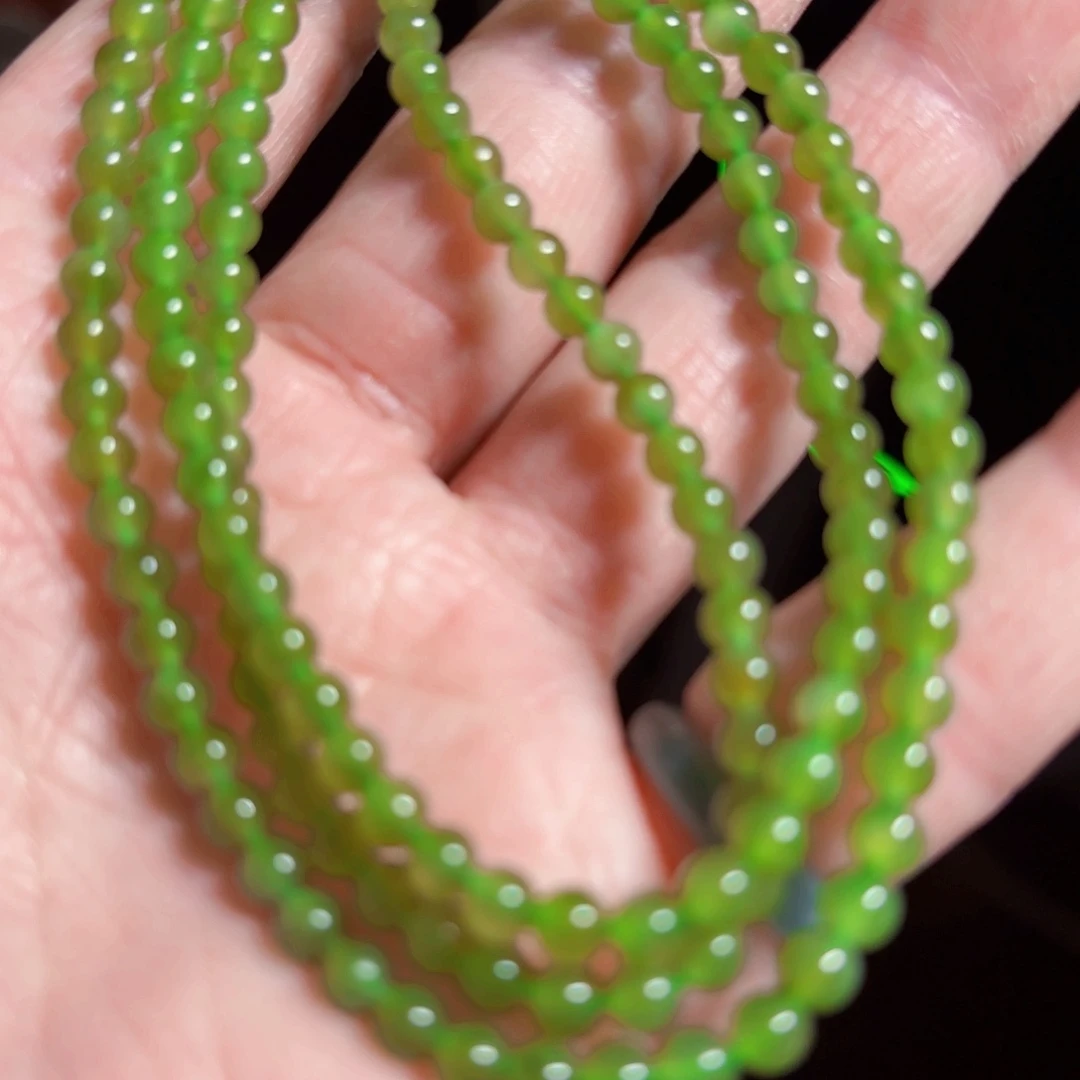 和田玉（碧玉）项链未镶嵌@***@