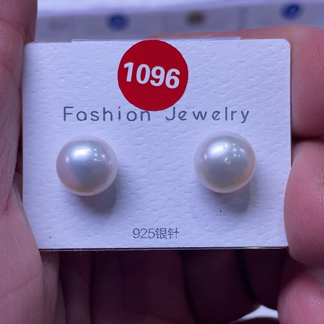 神***人耳饰银S925镶嵌淡水珍珠