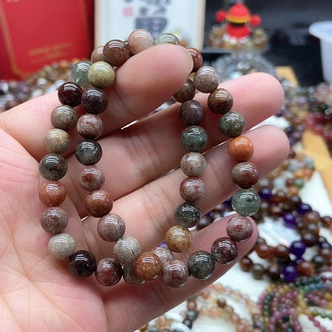 水晶手链未镶嵌多样性发货发一条