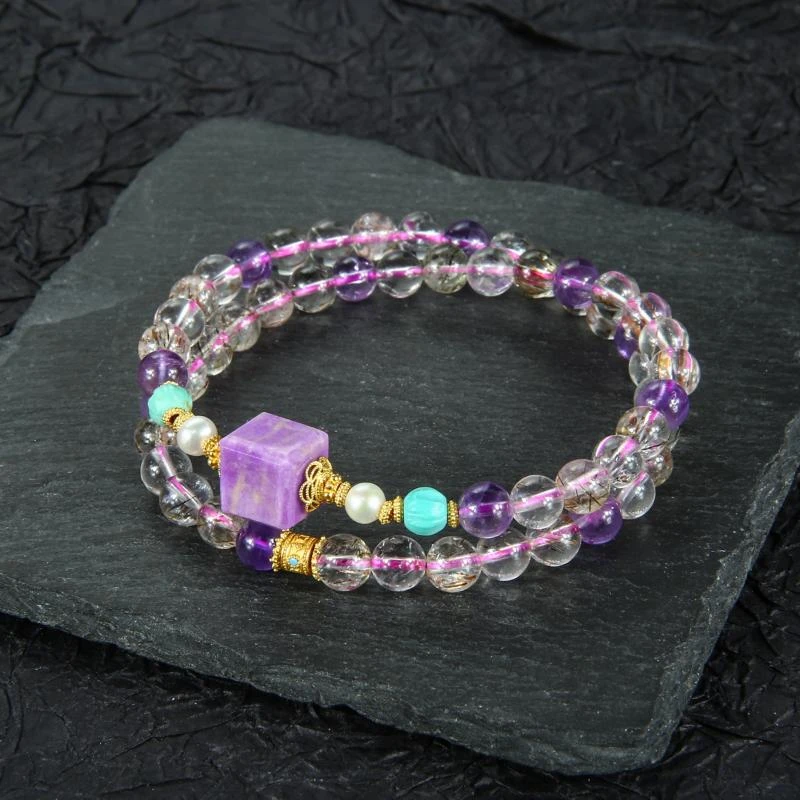 【香掌柜】舒俱来方糖配超七双圈手串（发一件）