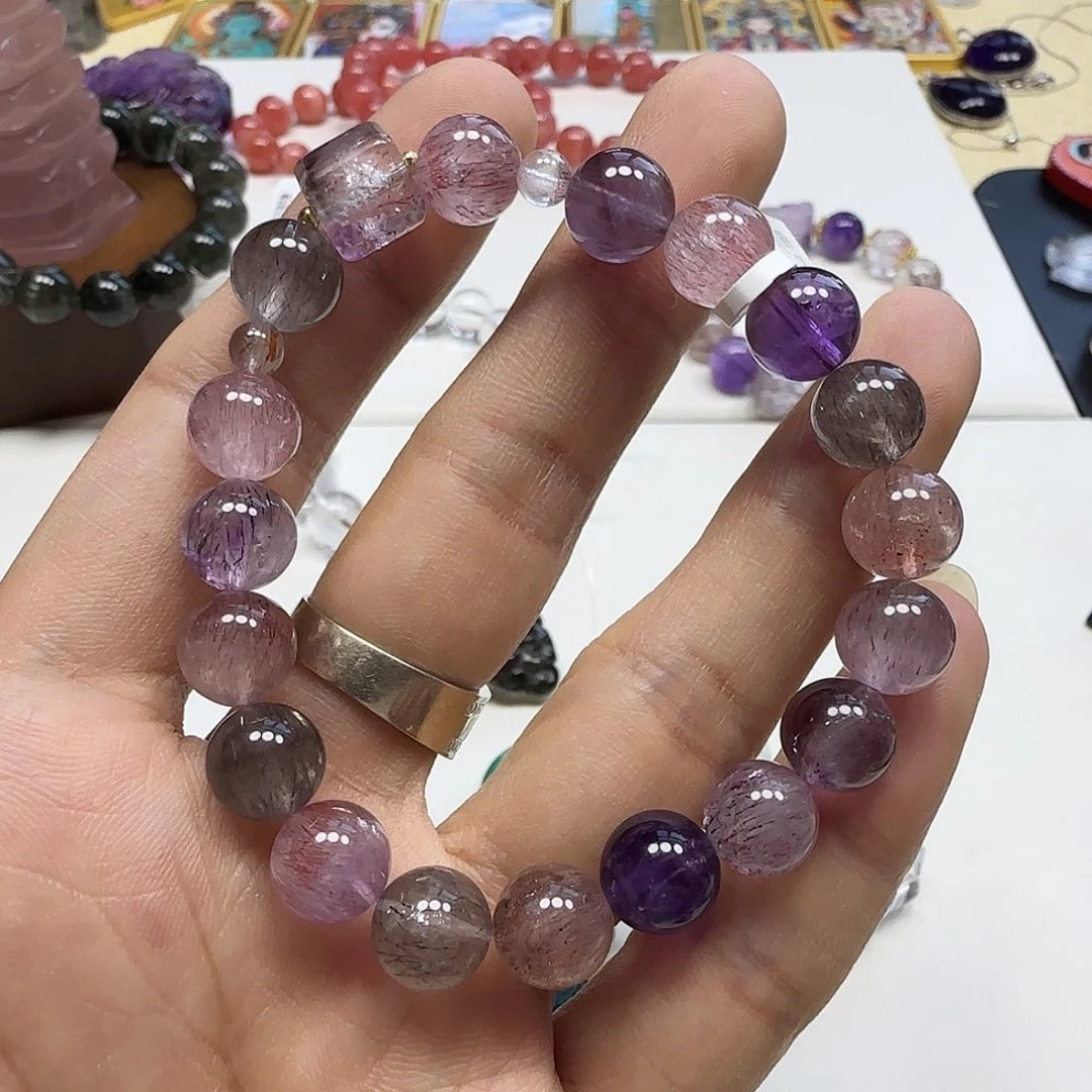 水晶手链未镶嵌甜**?手串