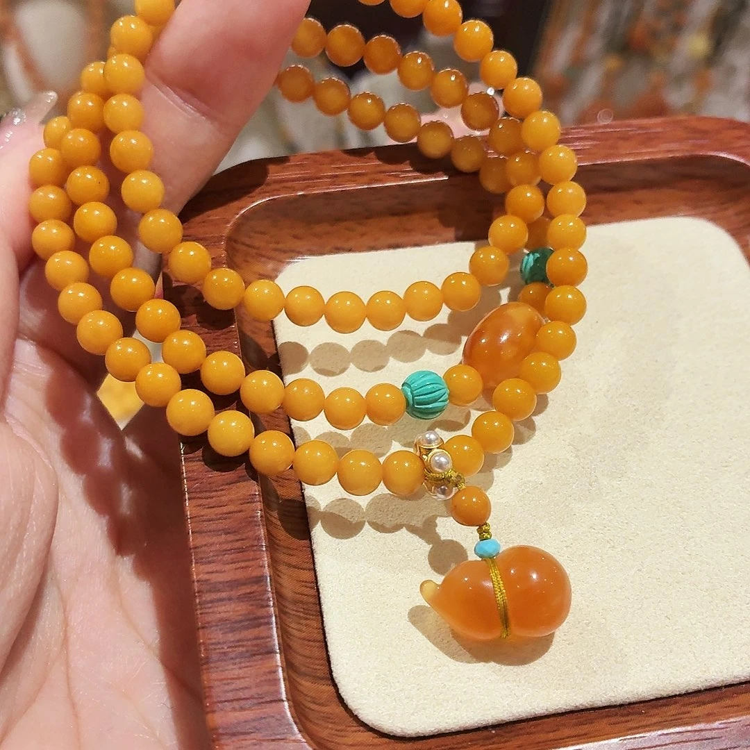 蜜蜡未镶嵌手链手串