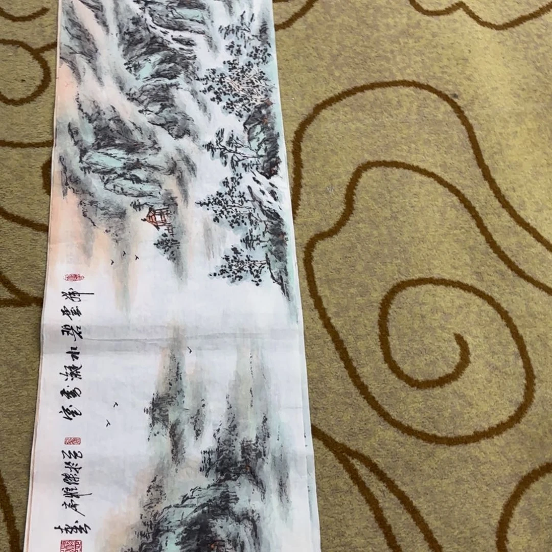 国画杨志杰四尺对开艺