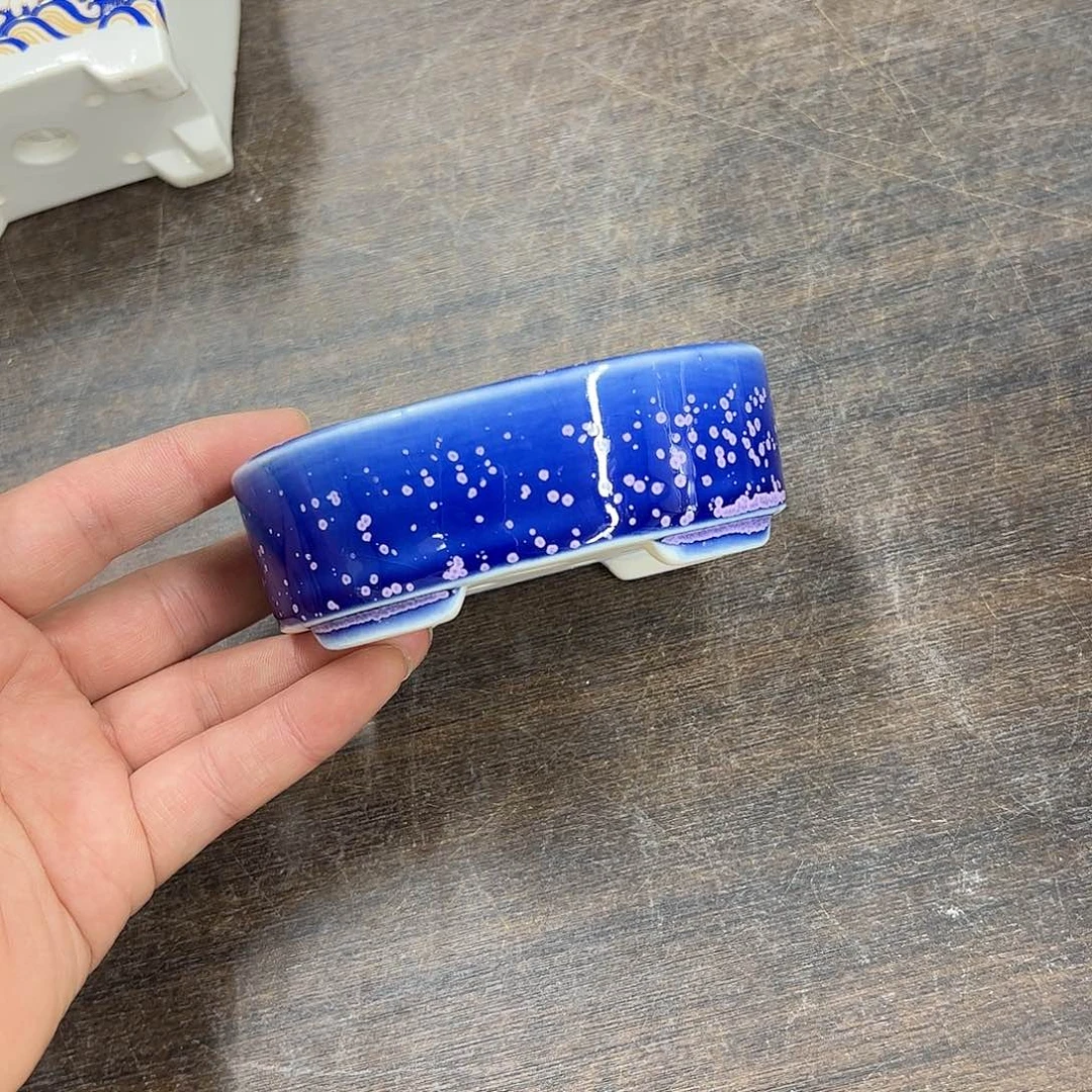 紫砂花盆338号微瑕10/8/3cm