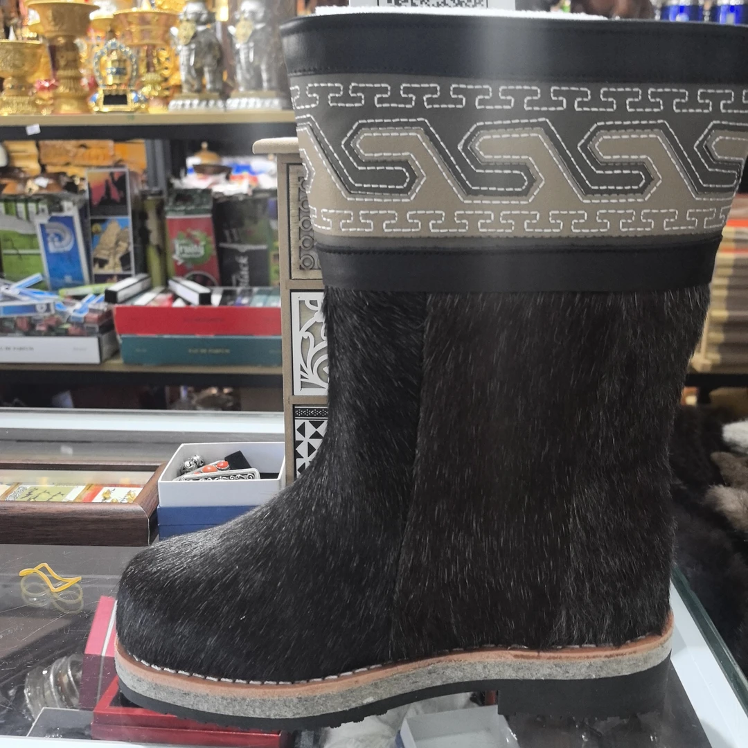 马毛靴雪地靴防滑保暖时尚雪地靴靴子高帮休闲