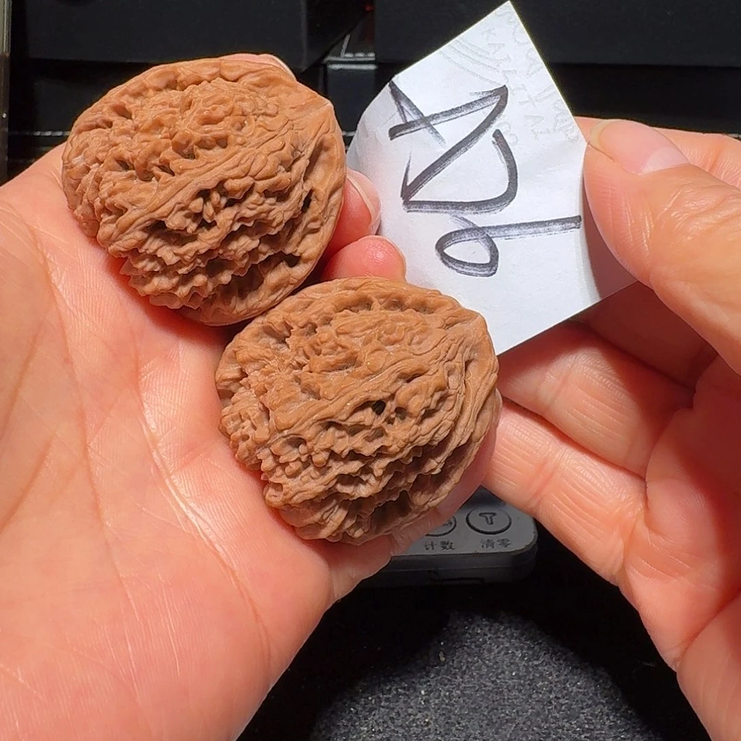 把件文玩核桃40三角高炮疆