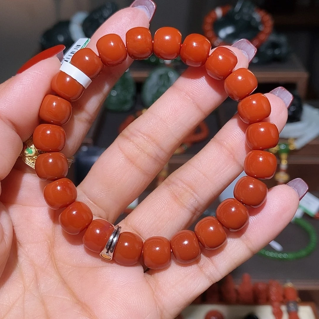 南红玛瑙手链未镶嵌