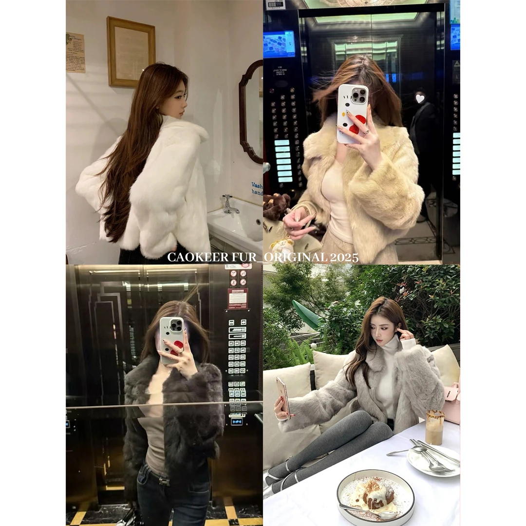 【柔软矜贵】CAOKEER曹可儿2025秋冬新款毛毛外套保暖修身型61011