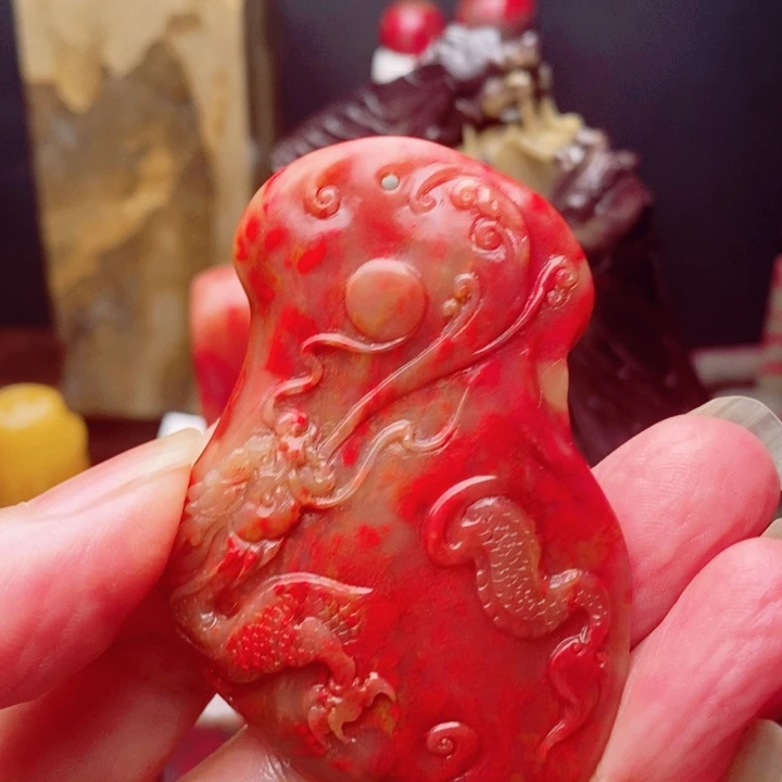 L***J鸡血石鸡血石牕子