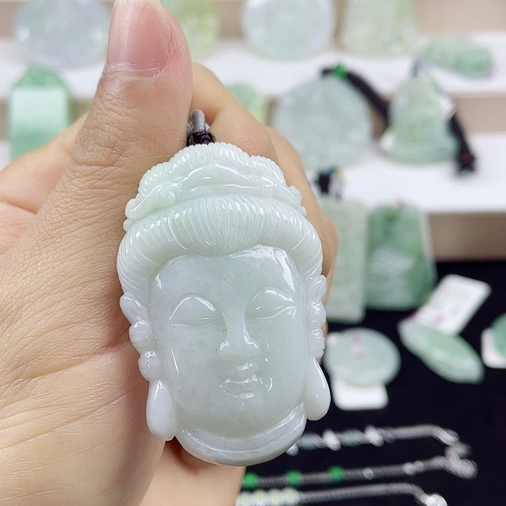 颈饰未镶嵌翡翠天然翡翠