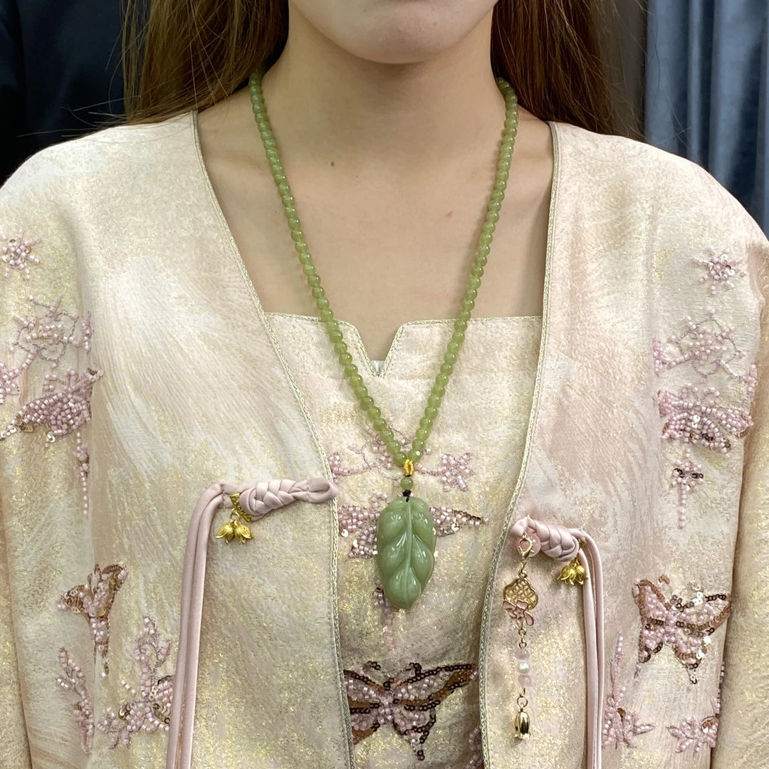 【小北好物】和田玉两件套 套链【多样性发一件】QH16X542