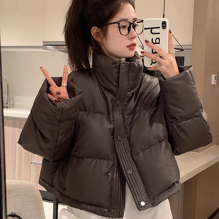 冬季棉服短款免洗2025立领宽松加厚面包服外套棉衣潮流外套