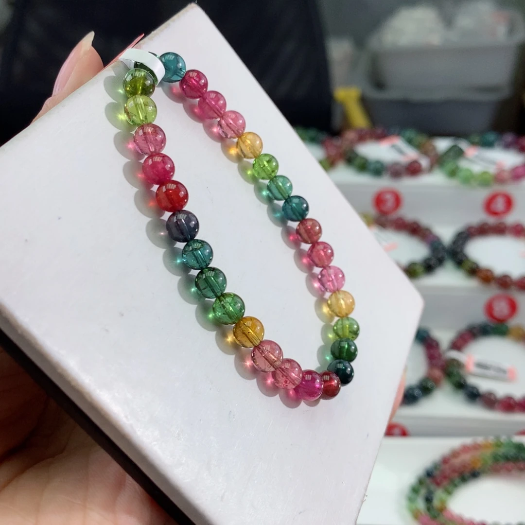 手链碧玺未镶嵌        6mm。