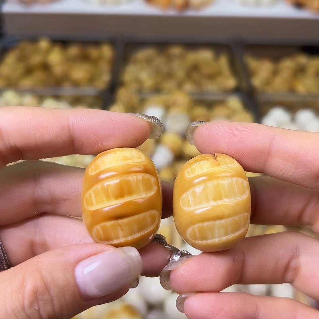 菩提根/象牙果手串瑕疵炭烤大面包3颗孔道有裂卡30加