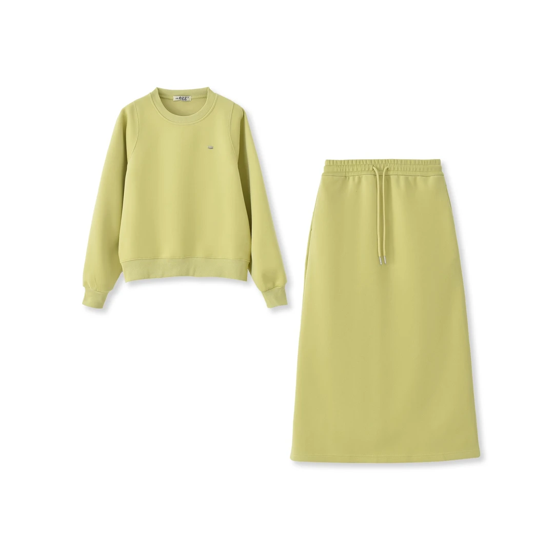 Y春季新品洋气蝙蝠袖长裙套装3069