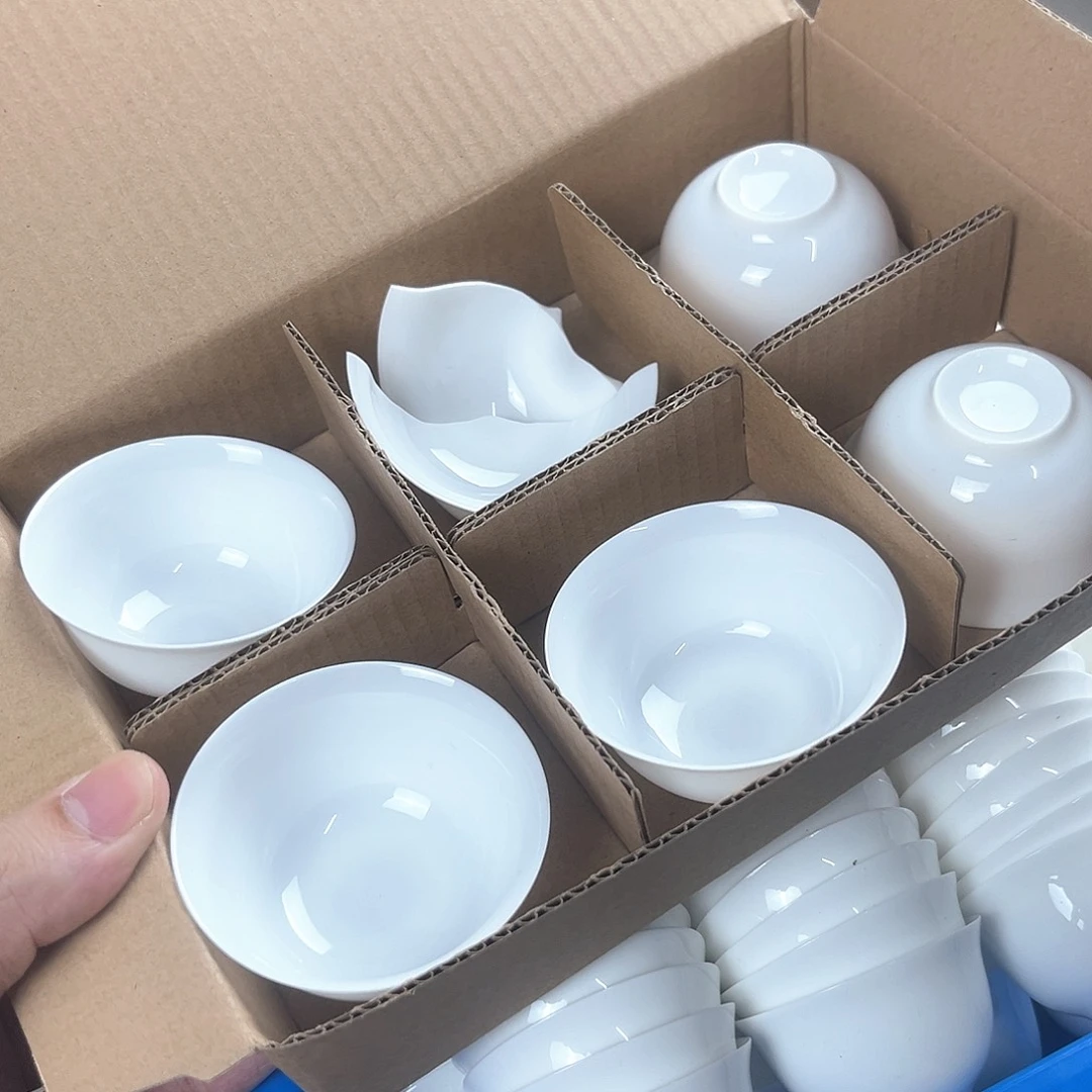 6个50ml杯子骨瓷杯子超薄胎