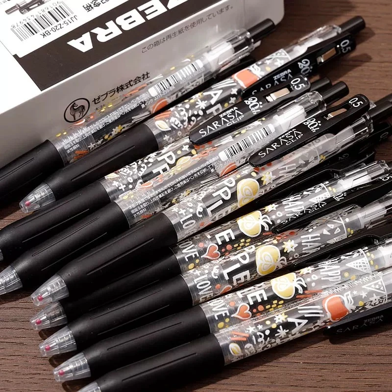 日本ZEBRA斑马20周年jj15纪念款水果中性笔SARASA考试刷题黑0.5mm