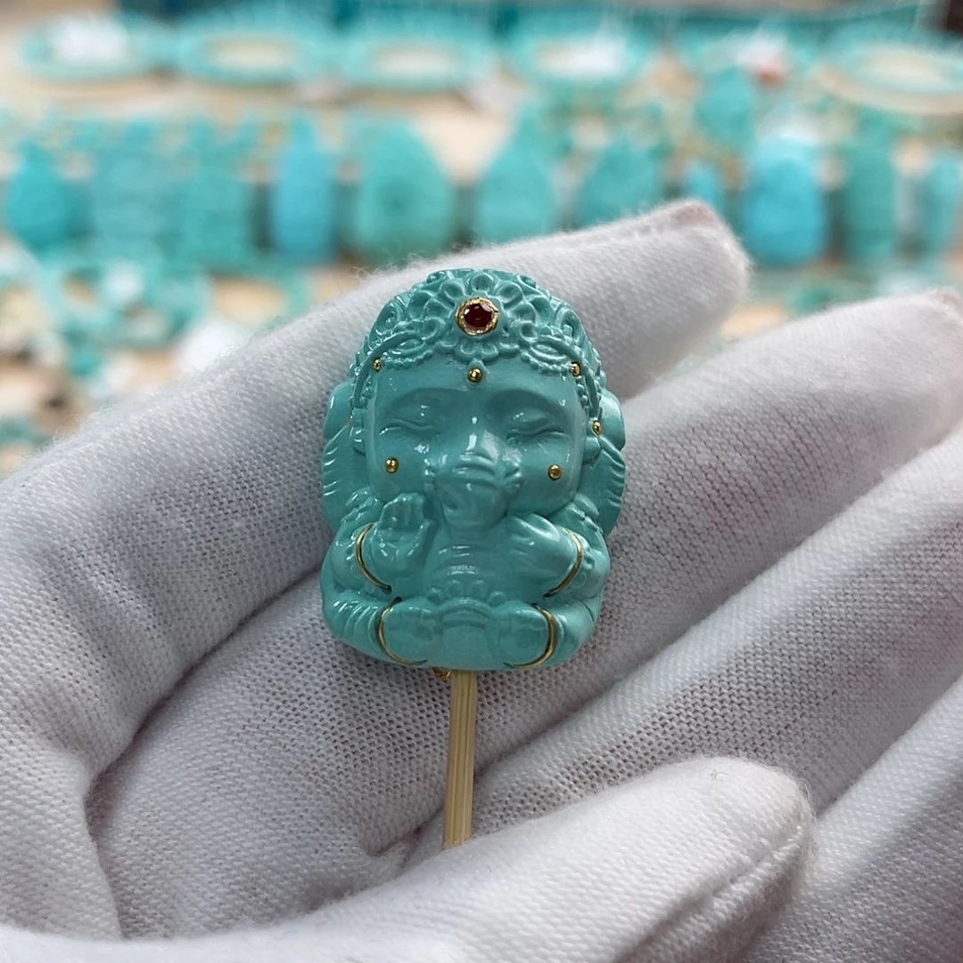 绿松石珠宝奇石未镶嵌