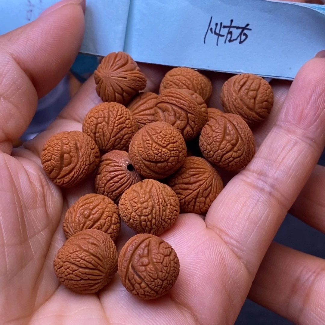 秦岭龙纹桃核17颗