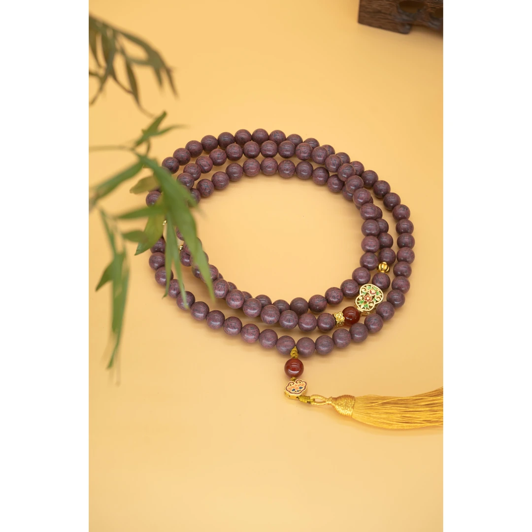 JGMZ紫星香身丸108子（0.8） 合香珠