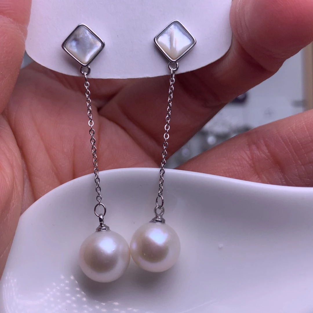 未镶嵌耳饰淡水珍珠