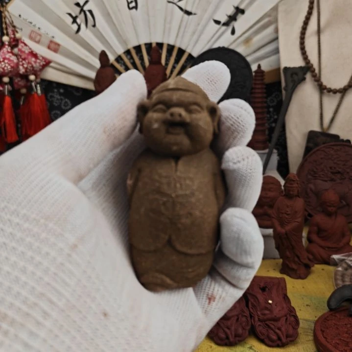 泥塑香身丸香方瑕疵款猪财神福利价