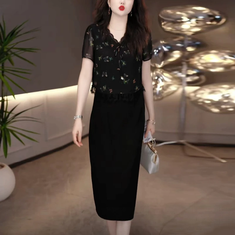 夏天轻奢洋气裙子出游服装女装爆款2025新款高级感显瘦气质连衣裙