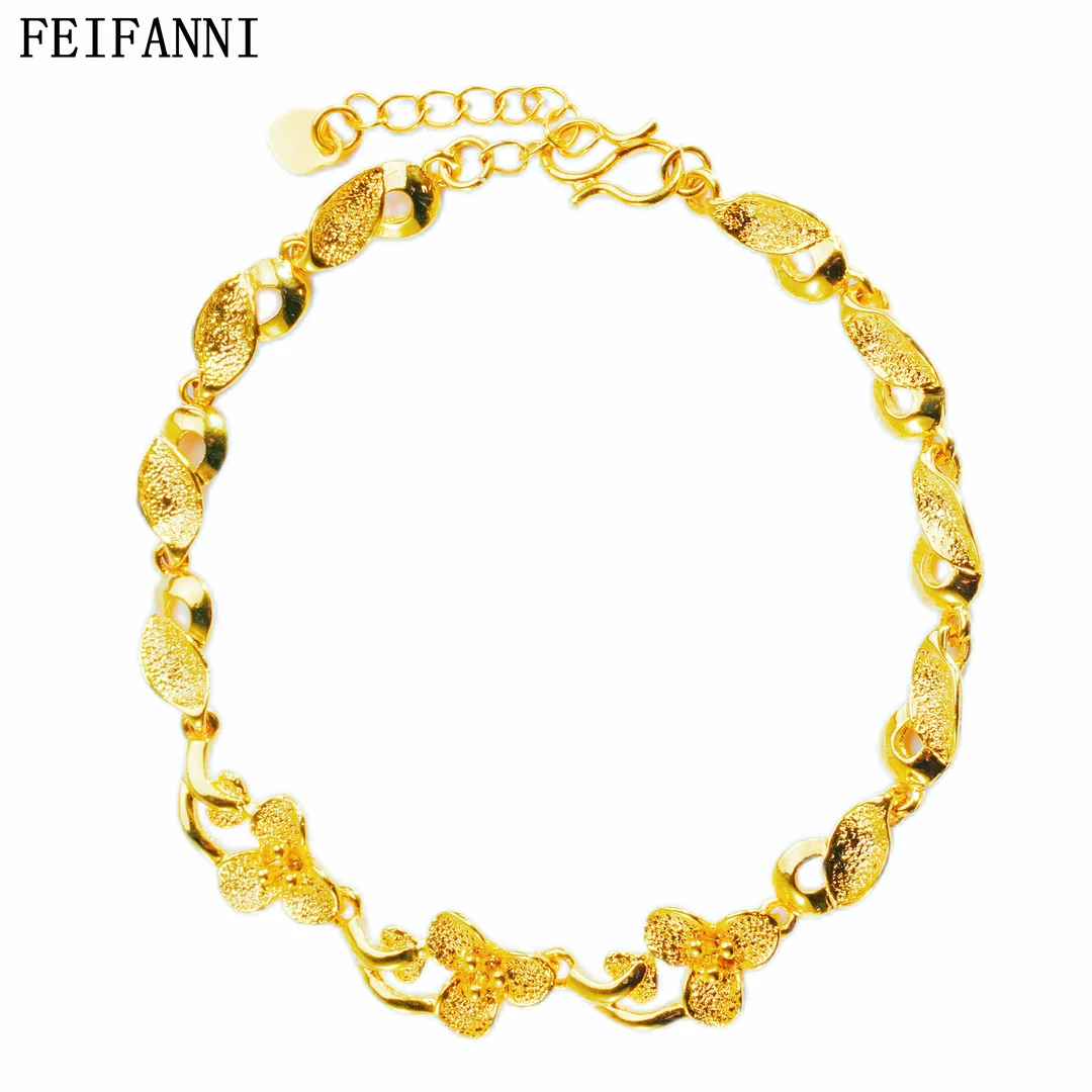 铜合金手链 翡梵尼古法轻奢气质百搭高级感花开富贵网红款手链