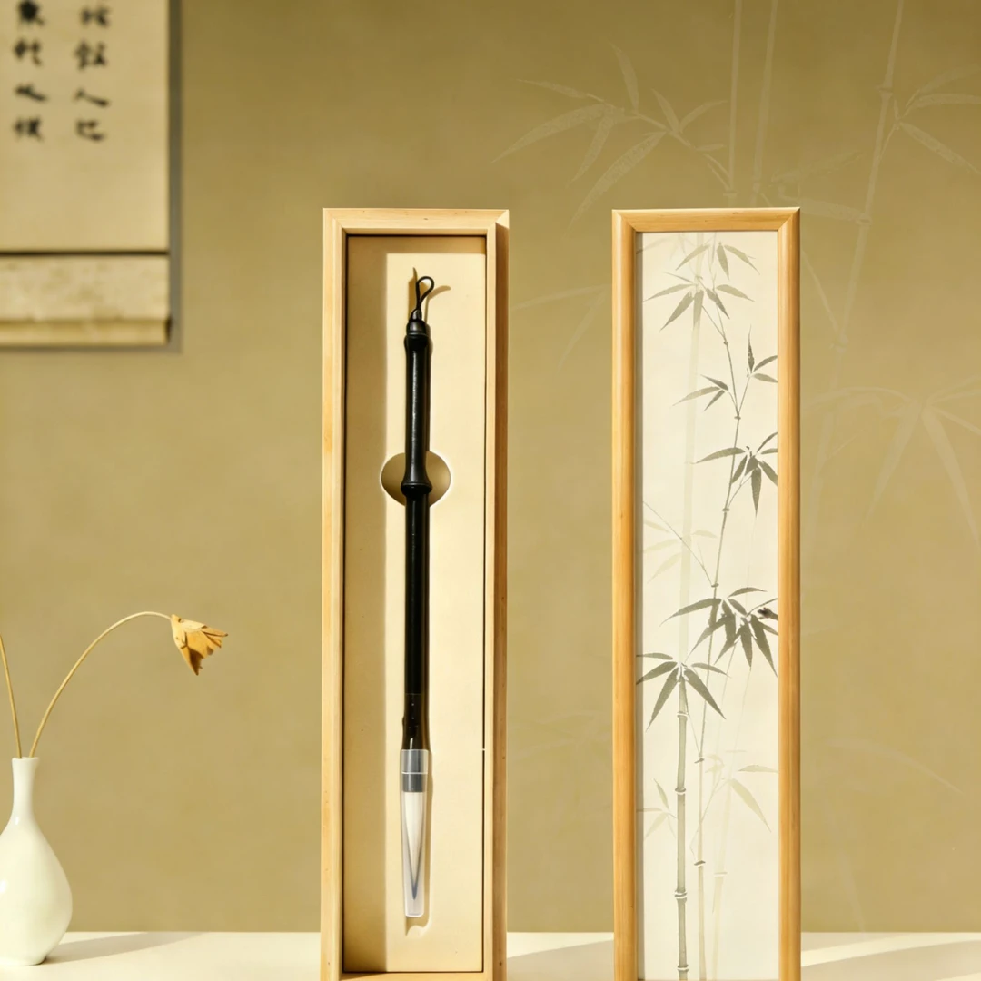 筇竹毛笔手工制作兼毫毛笔适合楷书行书隶书练字书写