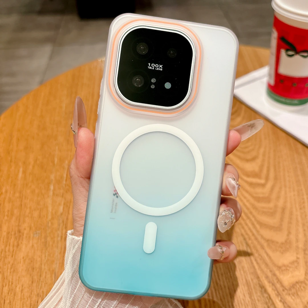 适用iqoo15手机壳iqoo13透明磁吸iqooneo11超薄渐变iqooz10turbo