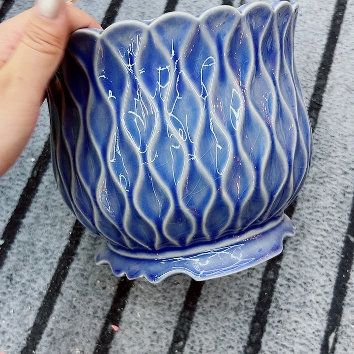 有孔，满10元发货多肉陶瓷花盆