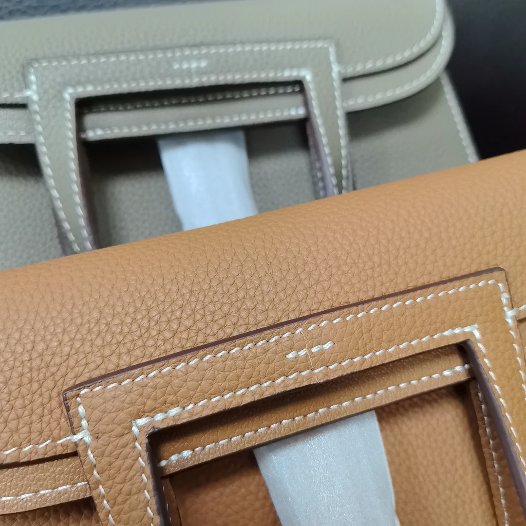 原创设计高定真皮包经典轻奢时尚百搭手缝线女士包新款牛皮休闲