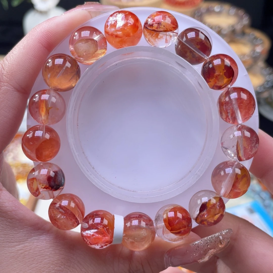 水晶手串未镶嵌胶花