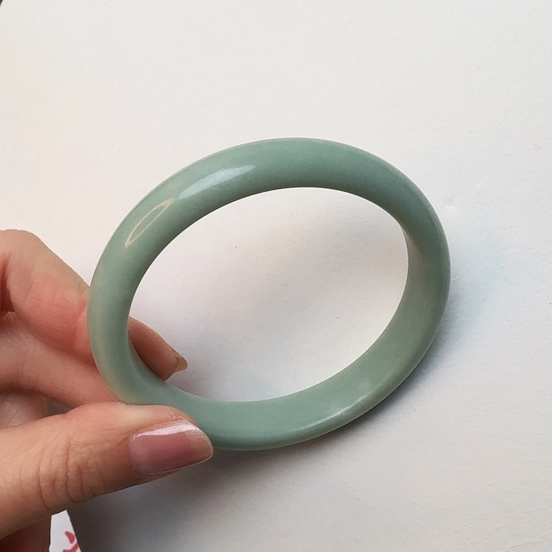 蓝田玉（蛇纹石化大理石玉）未镶嵌手镯