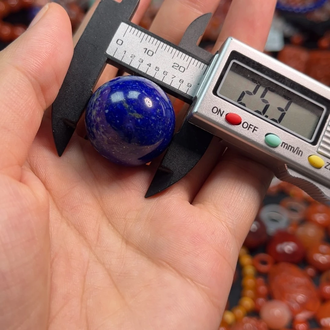 青金石未镶嵌配饰25mm