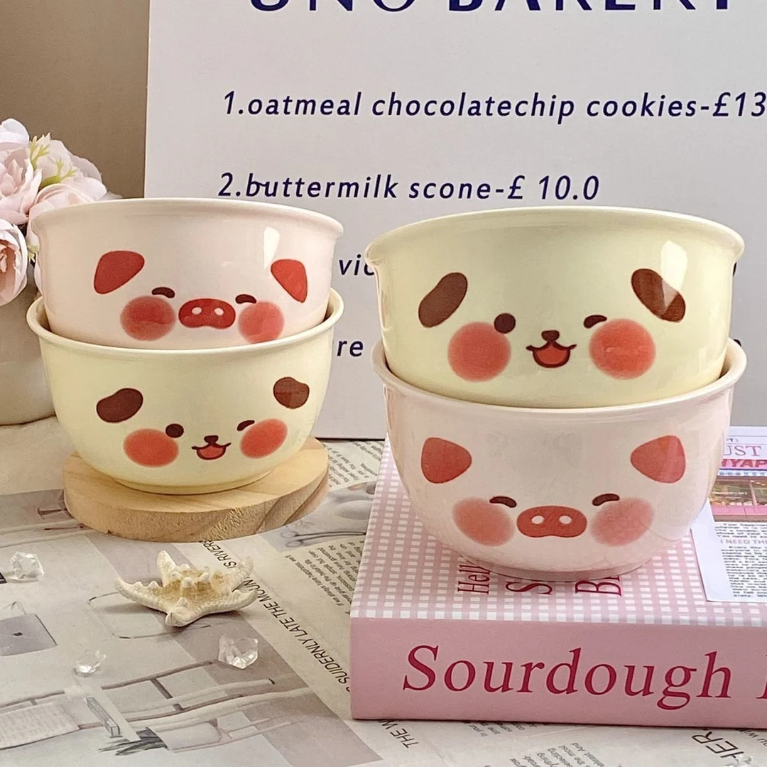 【情侣米饭碗】专用家用吃饭碗情侣可爱米饭碗餐具装网红宿舍大容量