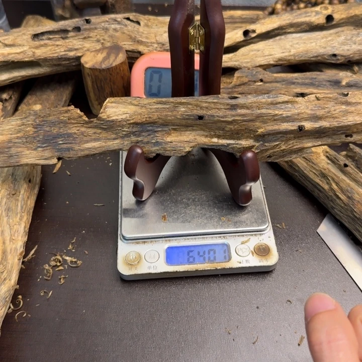 沉香沉香碎屑糖结绿棋楠64克