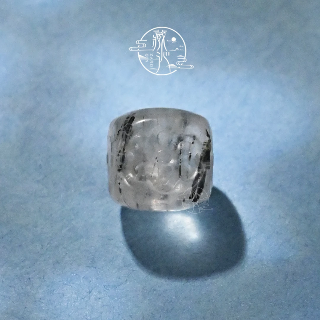 8MM黑发晶格桑花方珠文玩手串配饰单珠DIY散珠子手链搭配隔珠顶珠